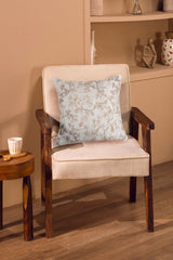 Sparrow Silk Embroidered Cushion Cover