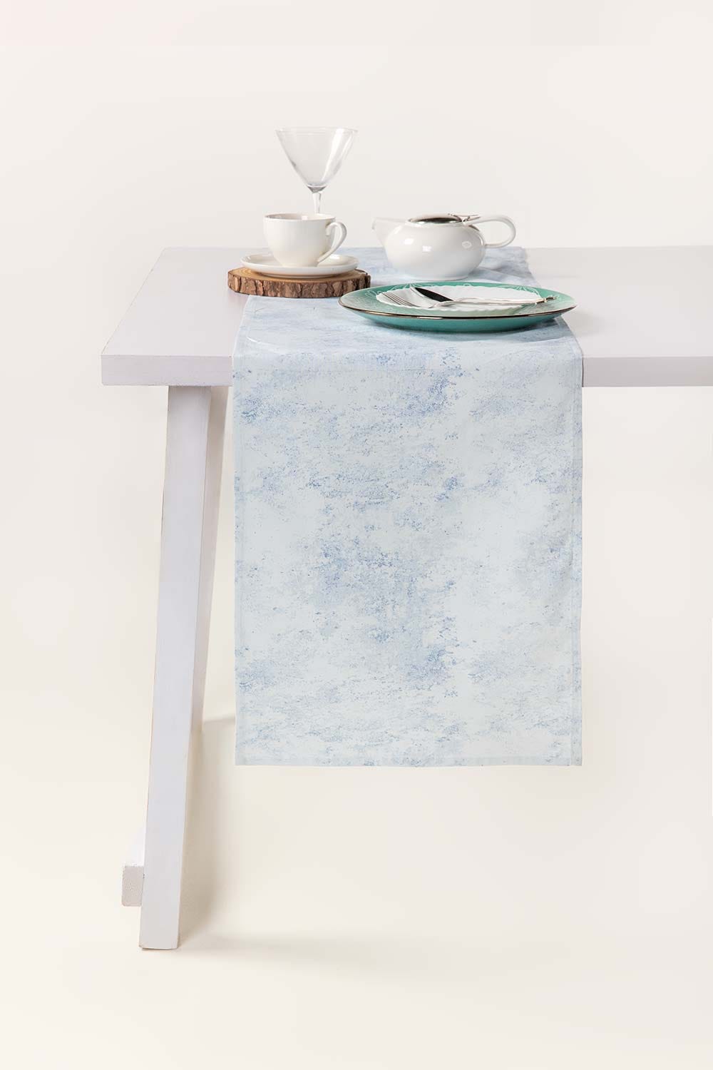 AW23-Splash Blue Placemat and Runner Set