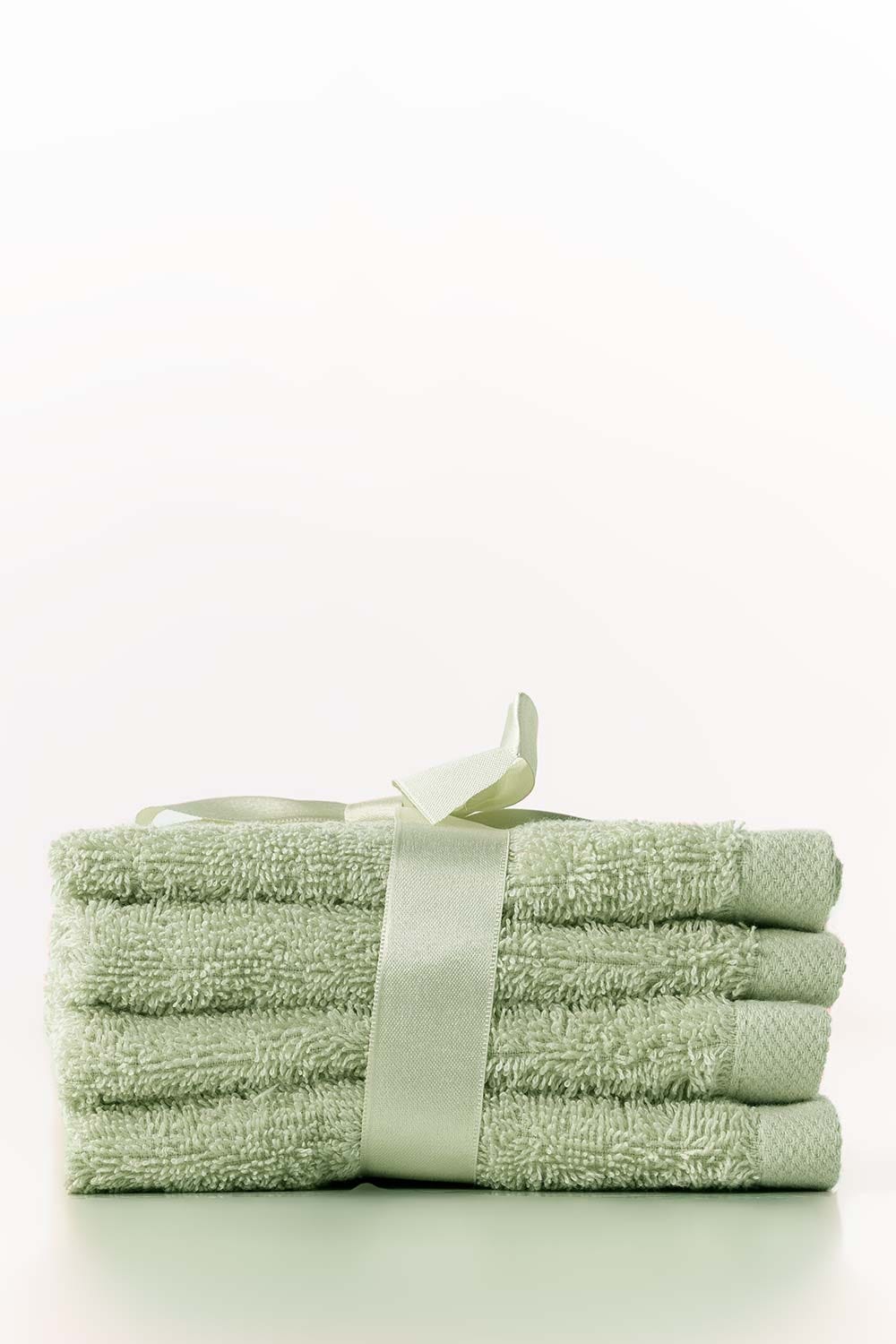 Spring Combed Face Towel Set 4pc