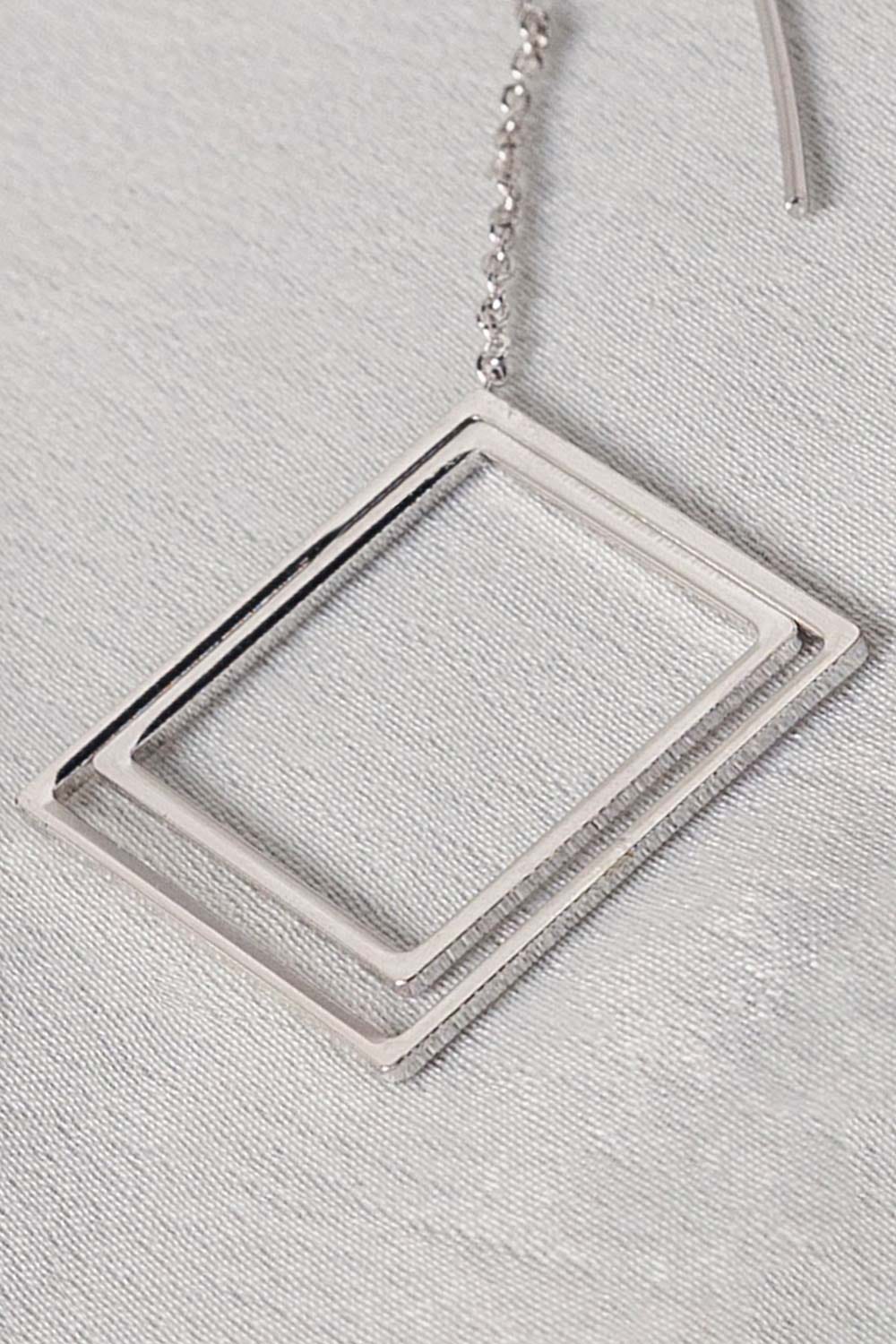 Square Threader Earrings Silver IFA-ER-004