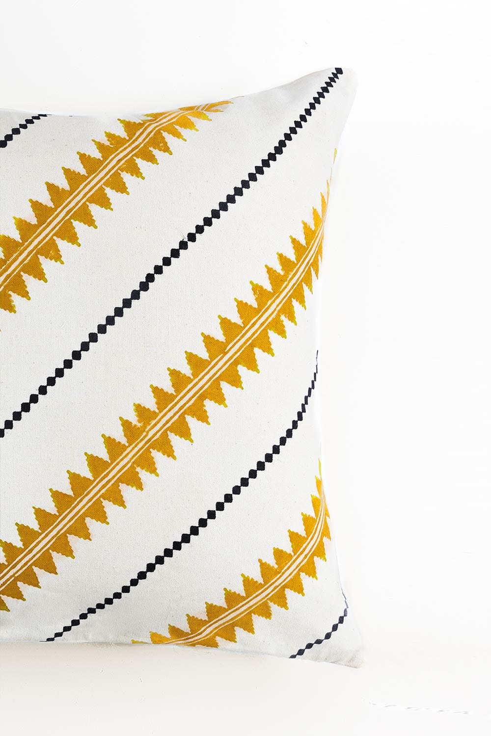 SS22-Mimosa Block Printed Cushion Cover