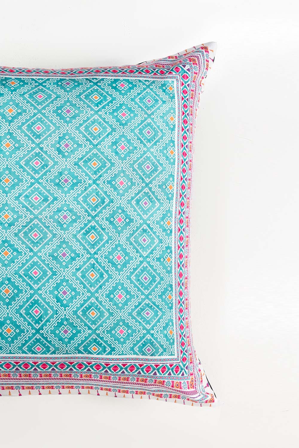 Turquoise Digital Floor Cushion Cover
