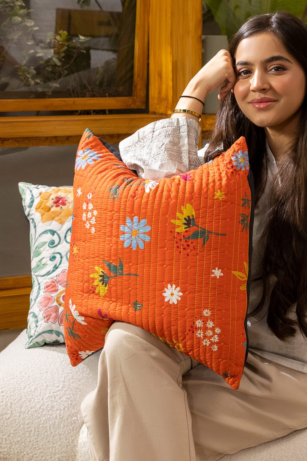 QC-001 Digital Quilted Cushion Cover
