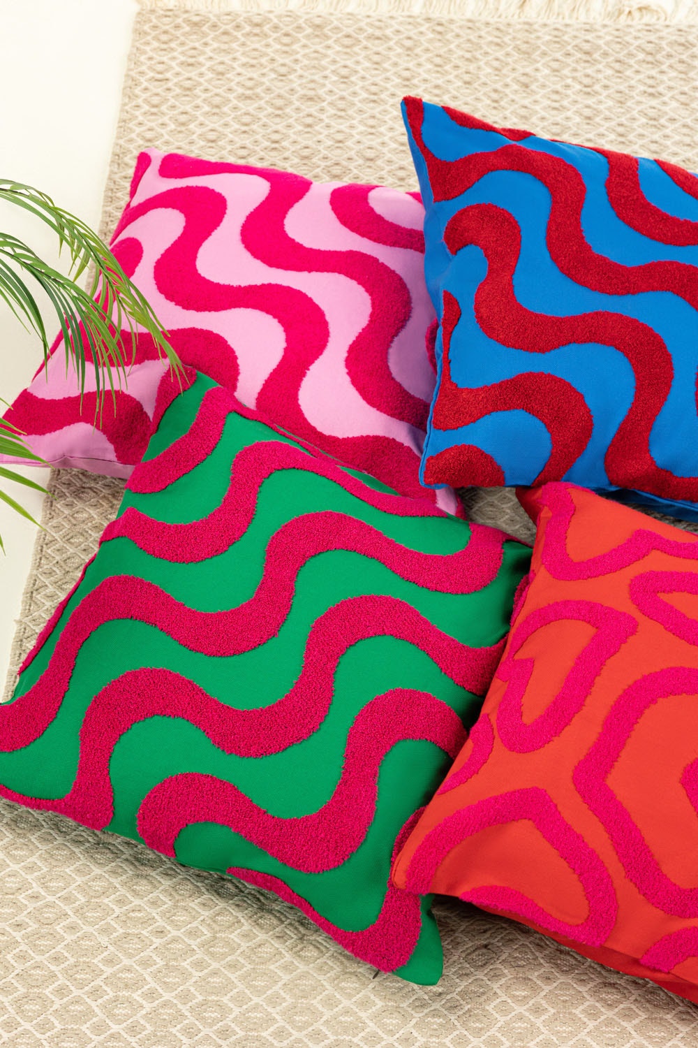 SS25-EC-016 Terry Embroidered Cushion Cover