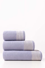 Steel Blue Waffle Towel