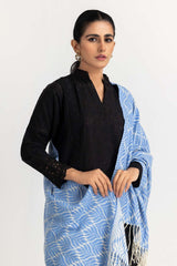 Ink Blue Woollen Stole STOLE-22-01 B