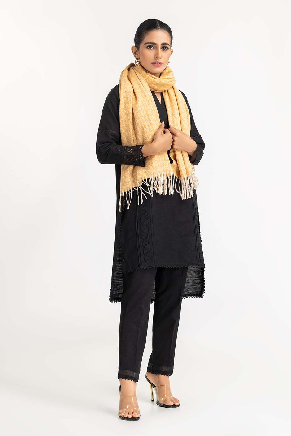 Yellow Woollen Stole