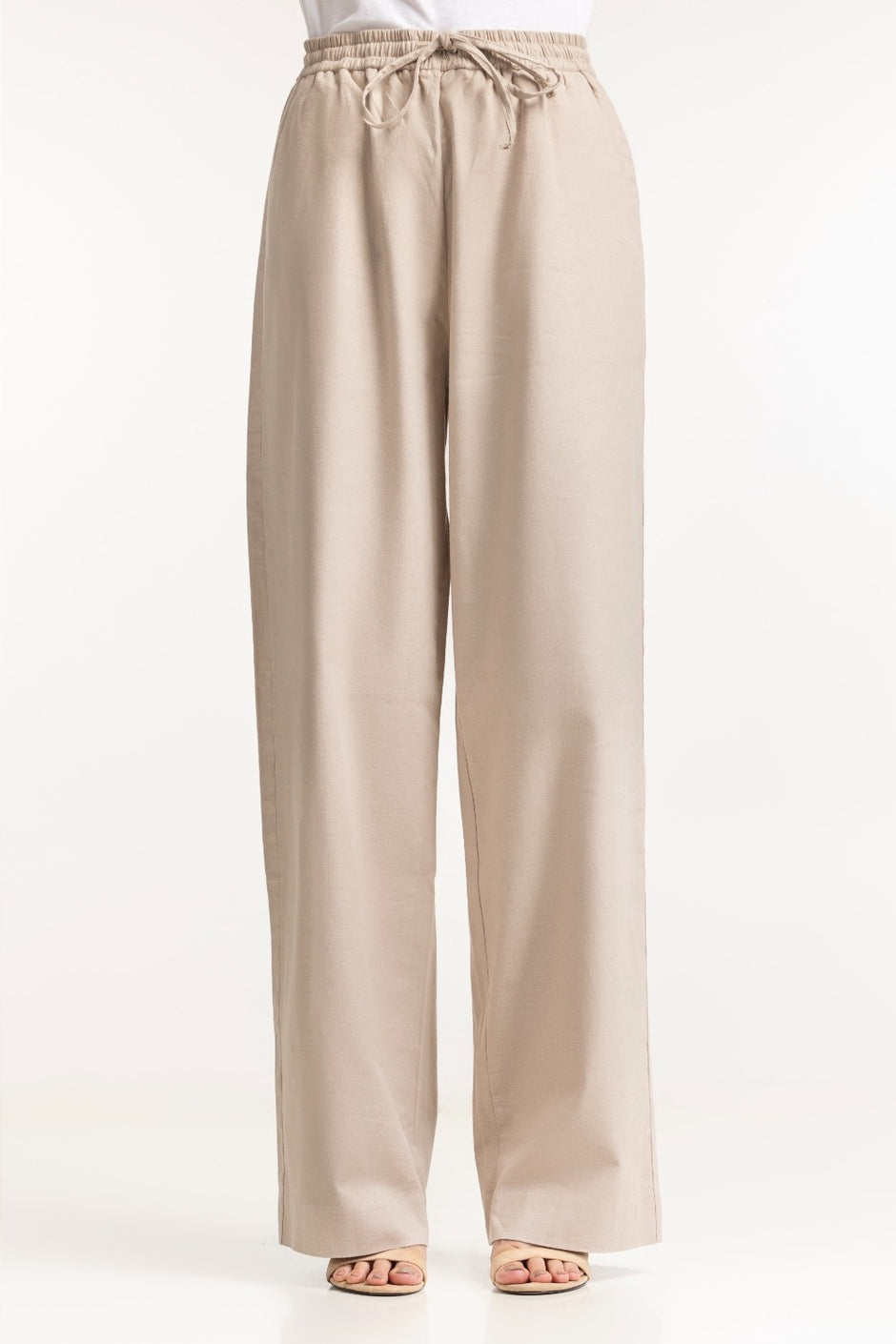 Straight Fit Cotton Len Blend Trouser  WM-NDJ-SS24-002