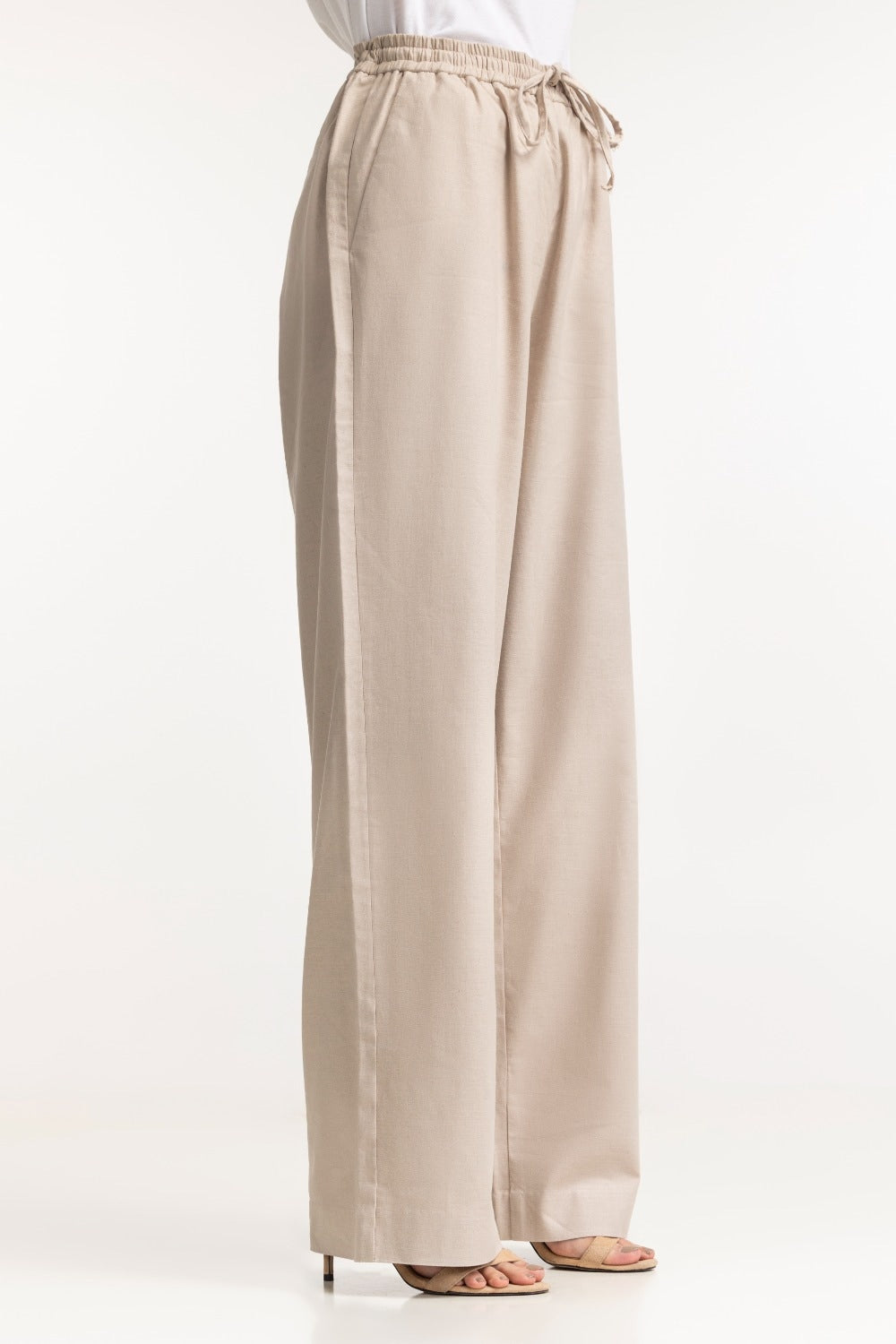 Straight Fit Cotton Len Blend Trouser  WM-NDJ-SS24-002