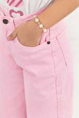 Junior Girl Strawberry Crumble Non Denim Trouser JGNB-2210065-A