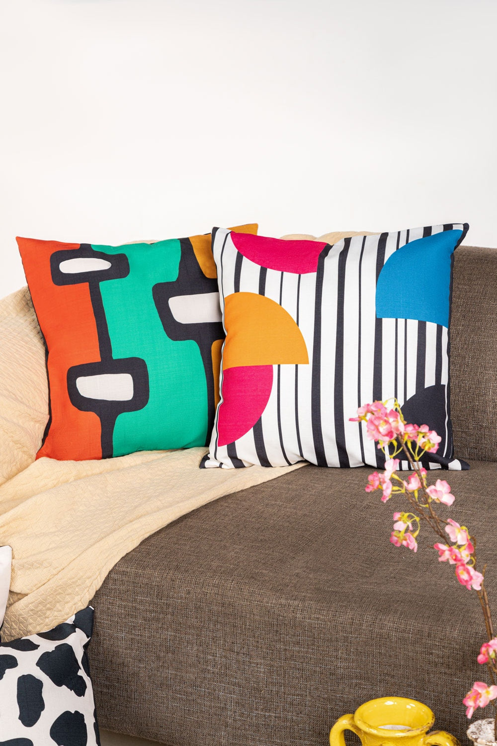 Stripes Digital Printed Cushion Cover