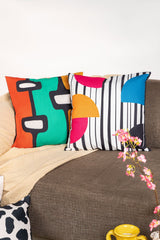 Stripes Digital Printed Cushion Cover