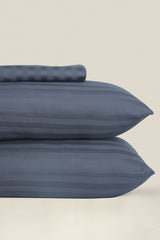 Stromy Stripe Satin T-250 Bed Sheet Set