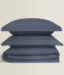 Stromy Stripe Satin T-250 Quilt Cover Set