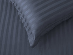 Stromy Stripe Satin T-250 Quilt Cover Set