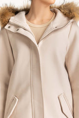 Suede Hooded Jacket WM-JKT-WS24-019
