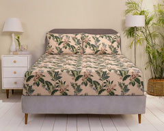 Sunset Palm T-150 Fitted Sheet Set