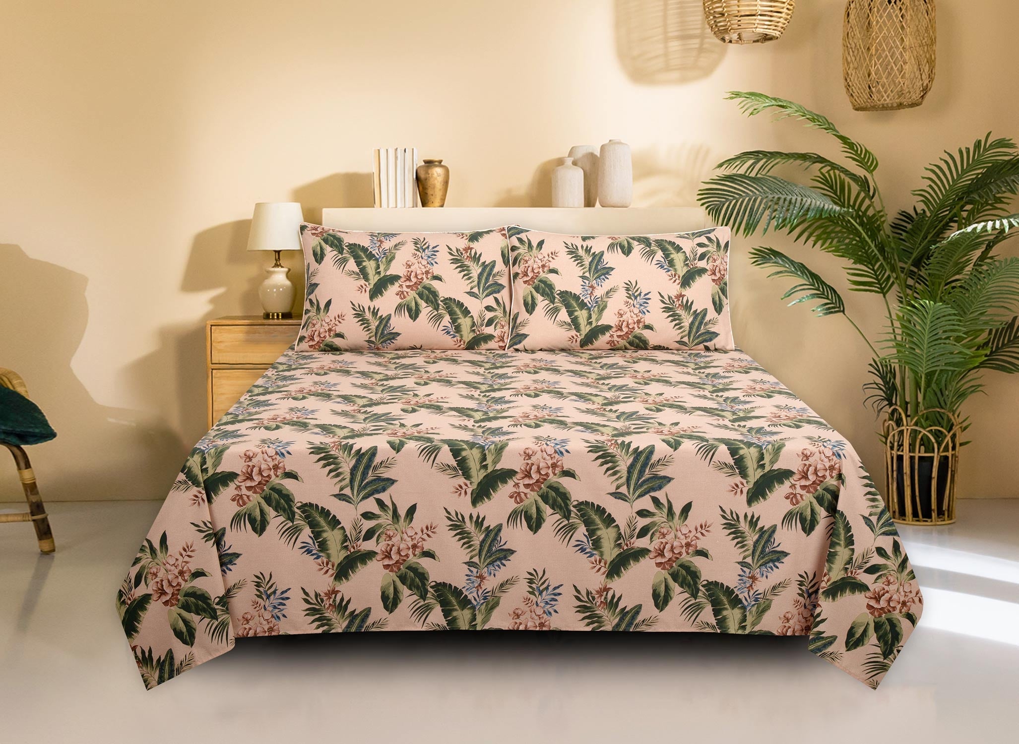 Sunset Palm T-150 Bed Sheet Set