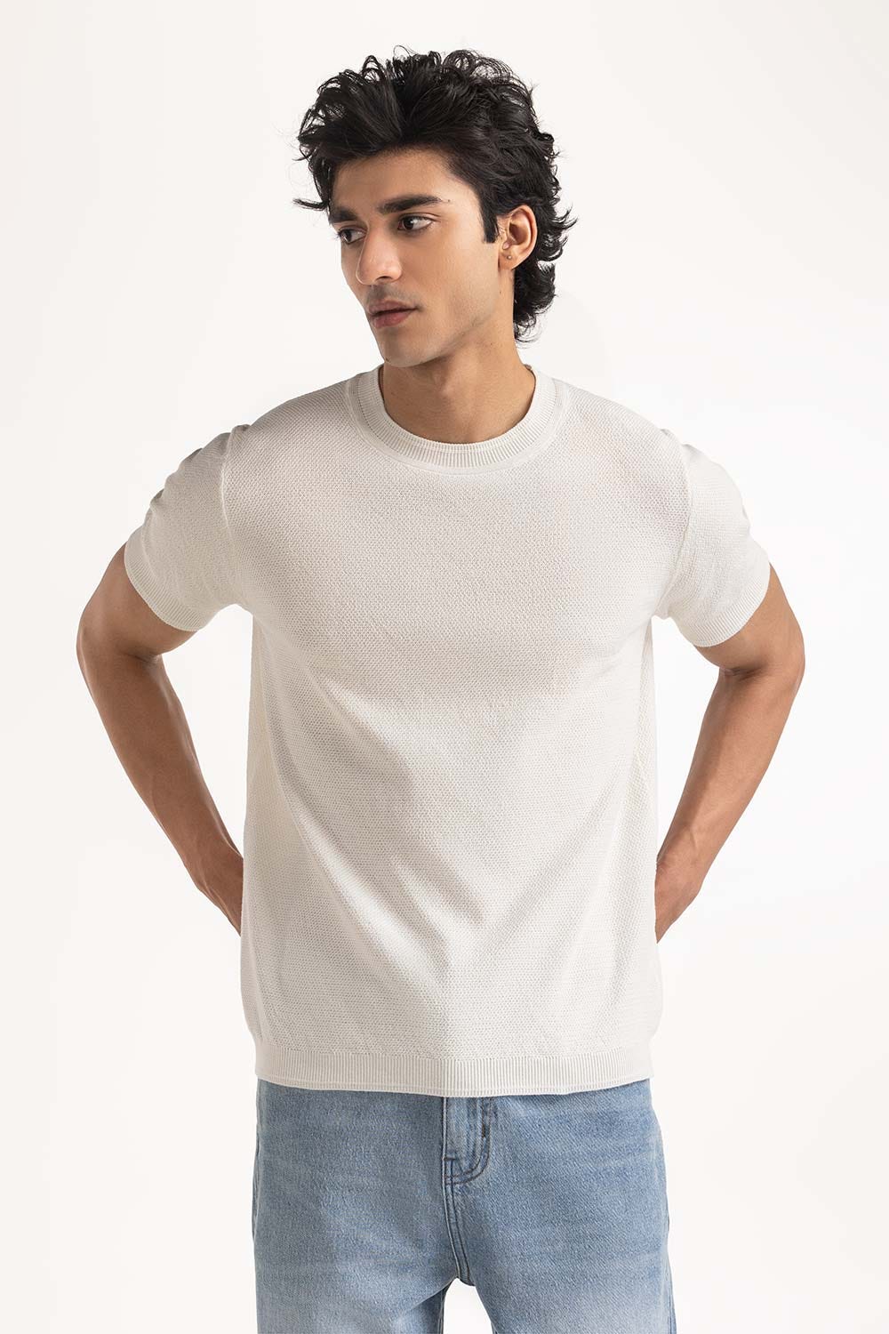 Sweater Knit Tee MN-TSW-WS24-003