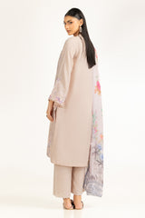 Swiss Lawn Slub Embroidered Shirt And Trouser IPST-44728