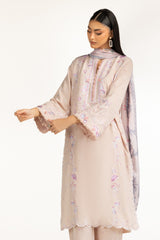 Swiss Lawn Slub Embroidered Shirt And Trouser IPST-44728