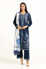Swiss Lawn Slub Embroidered Shirt And Trouser IPST-44729