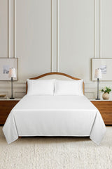 White Beads T-200 Bed Sheet Set