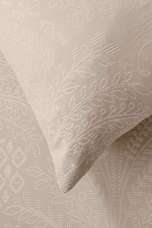 Tan Jacquard Throw