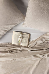 Tan Jacquard Throw