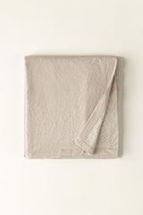 Tan Jacquard Throw