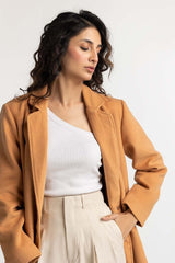 Tan WOOL JACKET Jacket WM-JKT-WS23-127