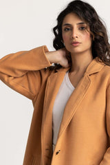 Tan WOOL JACKET Jacket WM-JKT-WS23-127