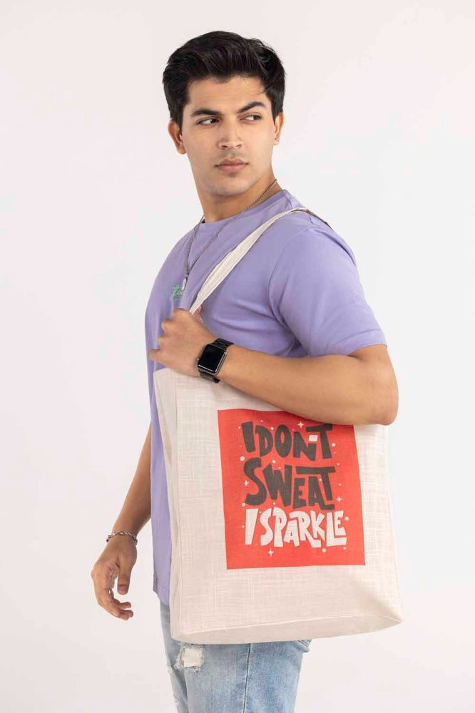 Do Not Sweat Sparkle Tote Bag TB - 18