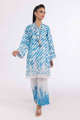 2 Piece Unstitched Embroidered Printed Cambric Suit with Printed Cambric Trouser TCE-42006