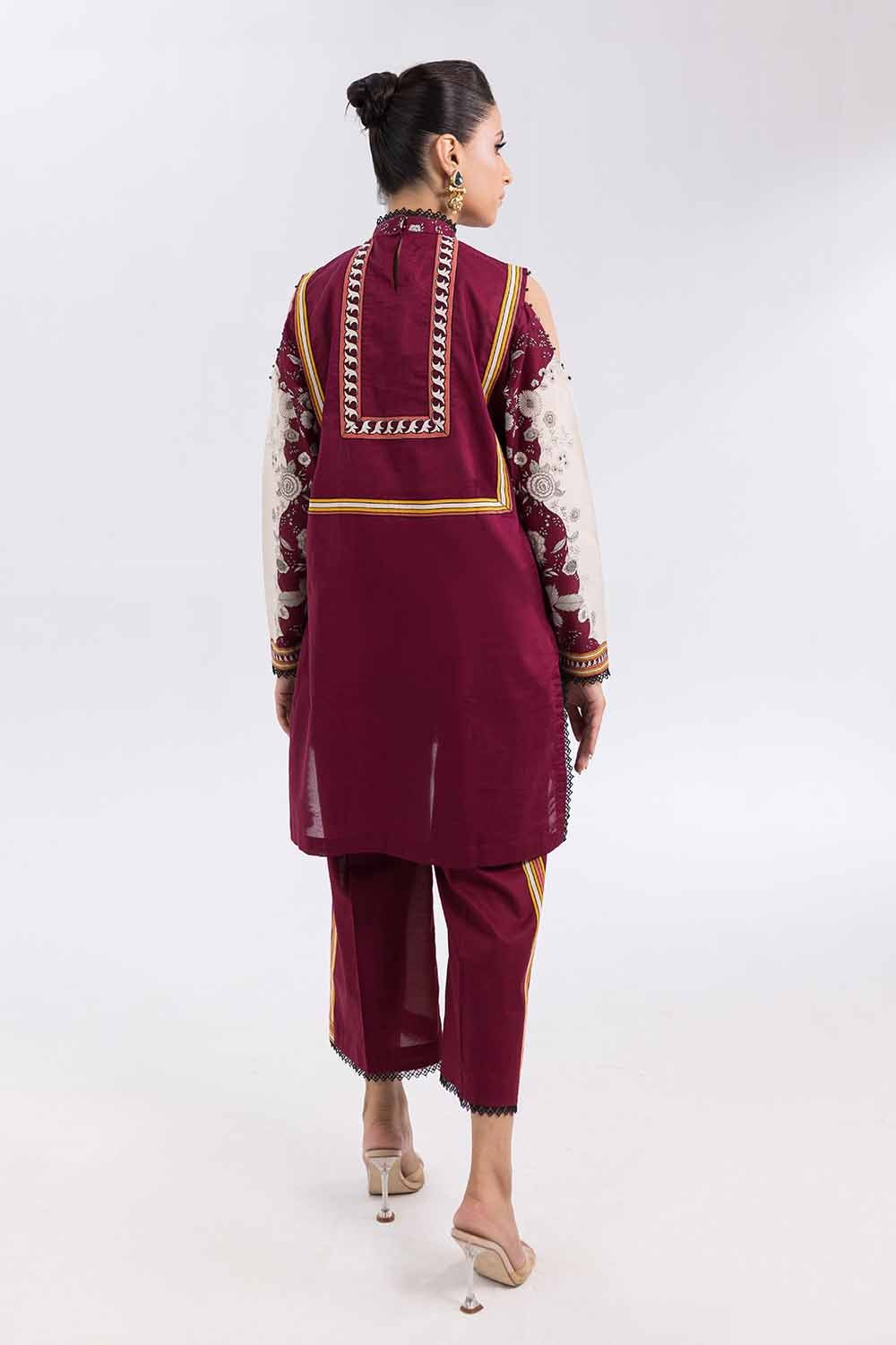 2 Piece Unstitched Printed Cambric Suit TCN-42001