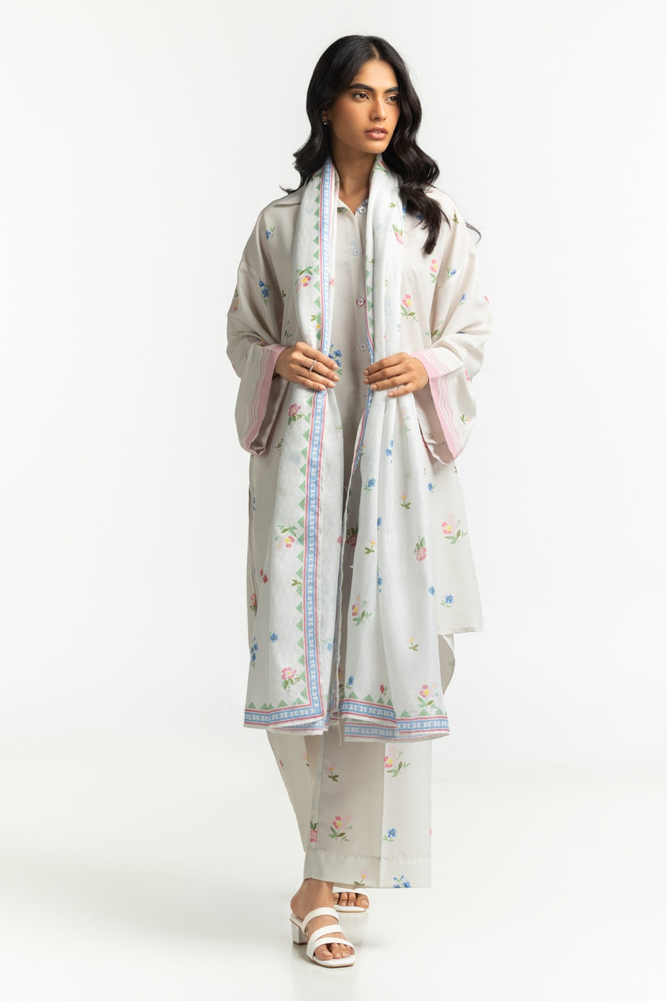 Tennis Net Printed Dupatta IPD-44574