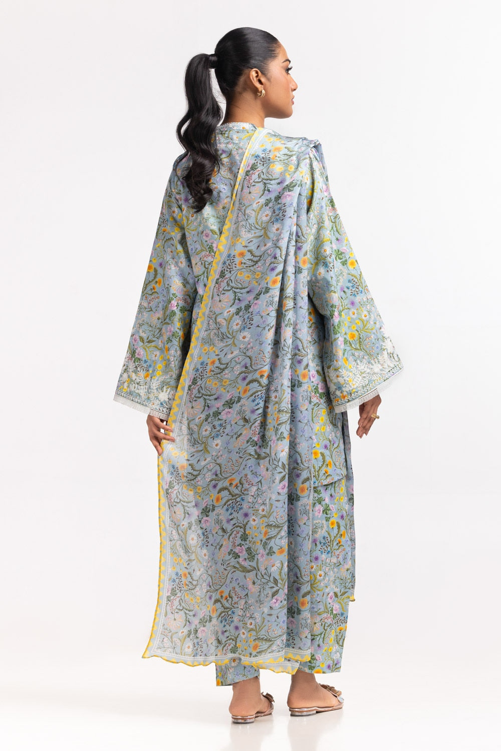 Tennis net Printed Dupatta IPD-44576