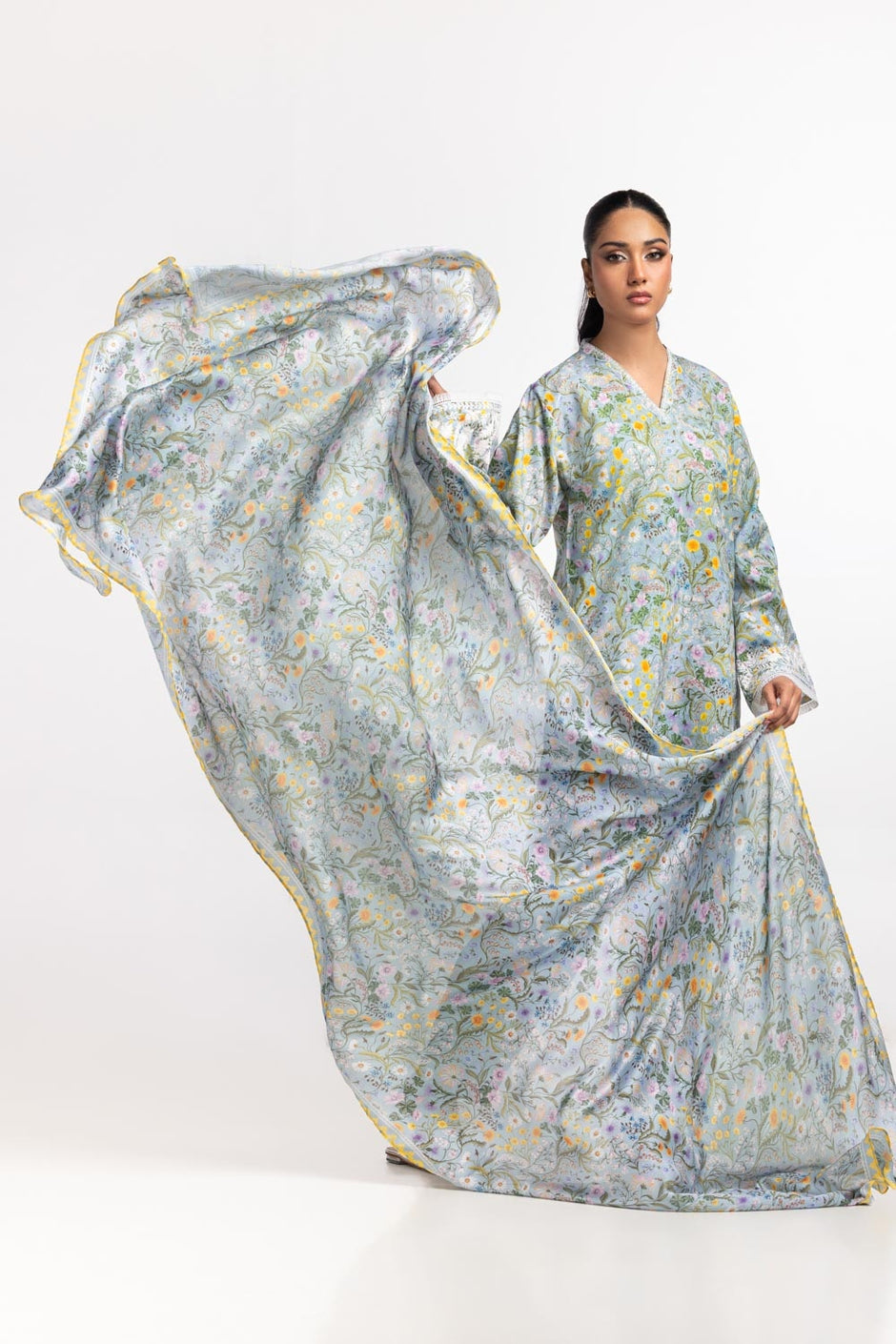 Tennis net Printed Dupatta IPD-44576