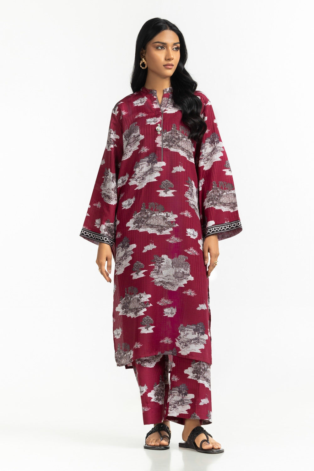 Texture Dobby Printed Co-Ord Set  IPST-44525