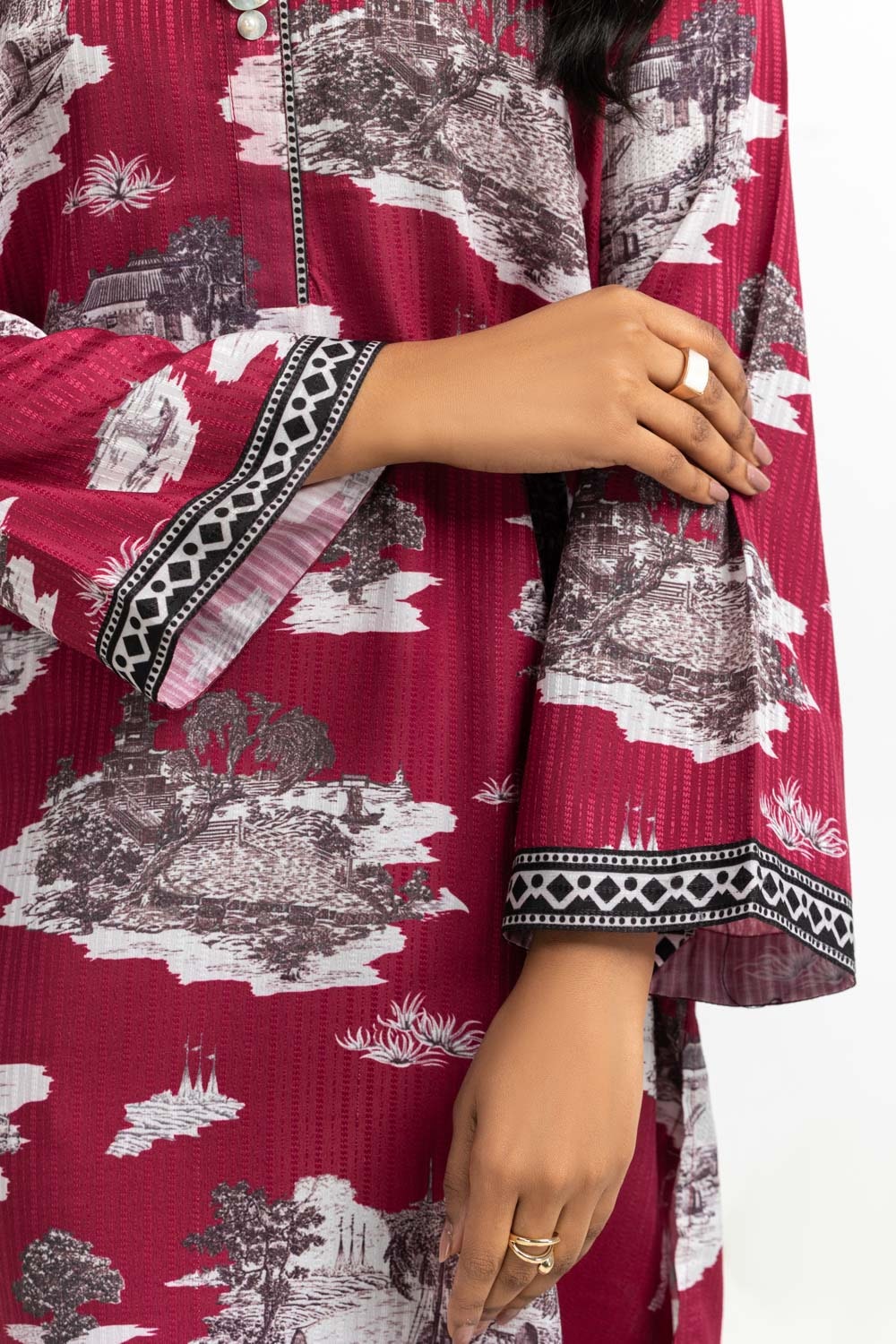 Texture Dobby Printed Co-Ord Set  IPST-44525