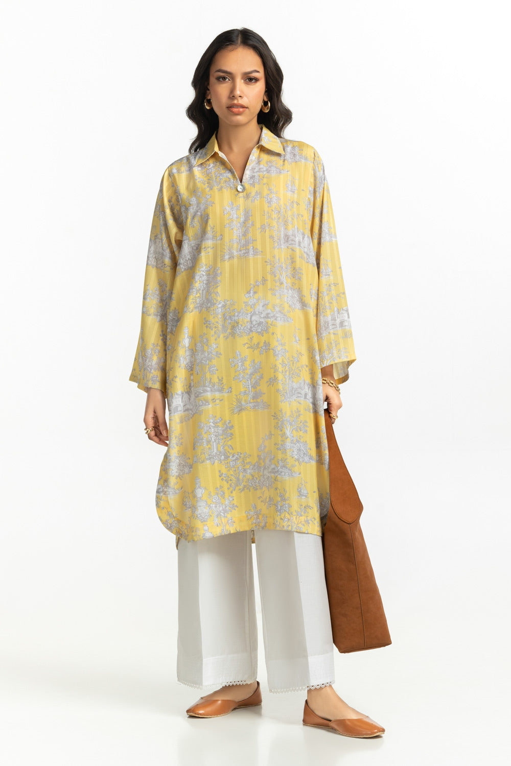 Texture Dobby Printed Shirt IPS-44518