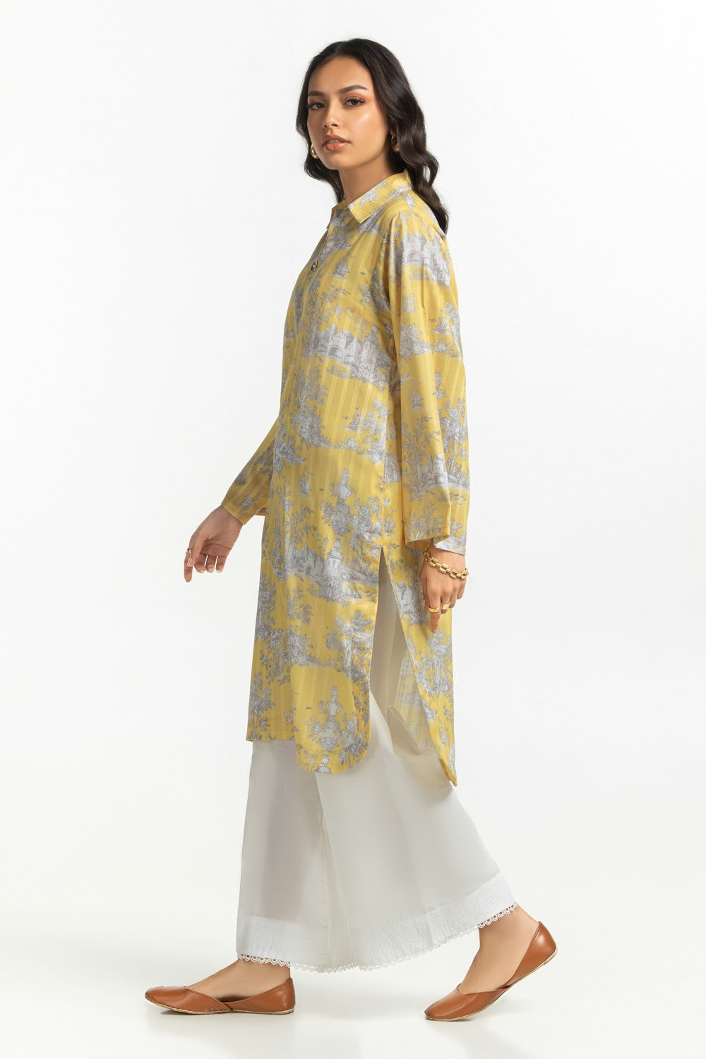 Texture Dobby Printed Shirt IPS-44518