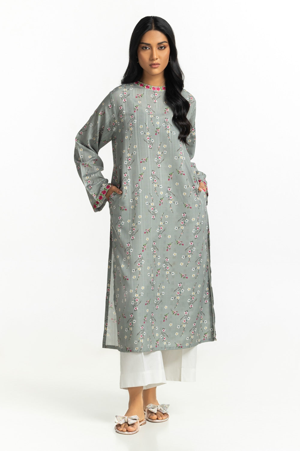 Texture Dobby Printed Shirt IPS-44538