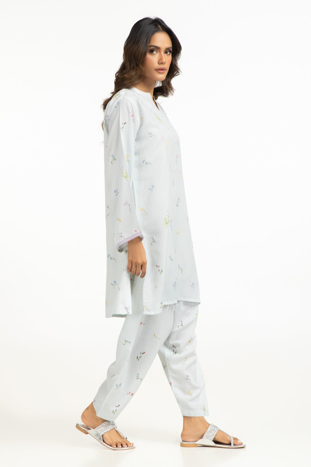 Textured Dobby Printed Co-Ord Set IPST-44523