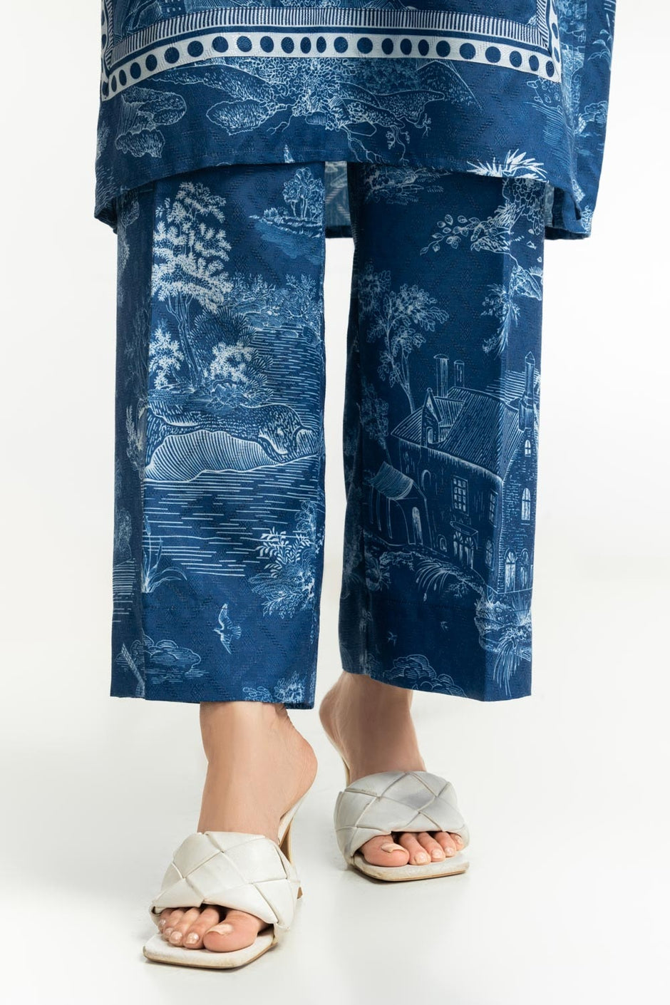 Textured Dobby Printed Co-Ord Set