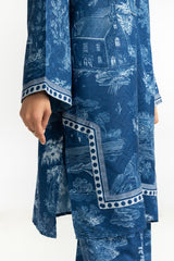 Textured Dobby Printed Co-Ord Set IPST-44526