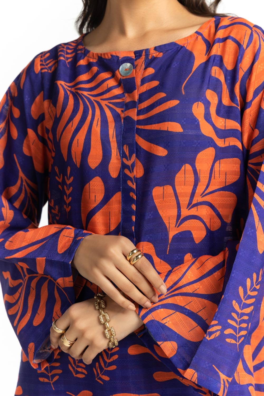 Textured Dobby Printed Co-Ord Set