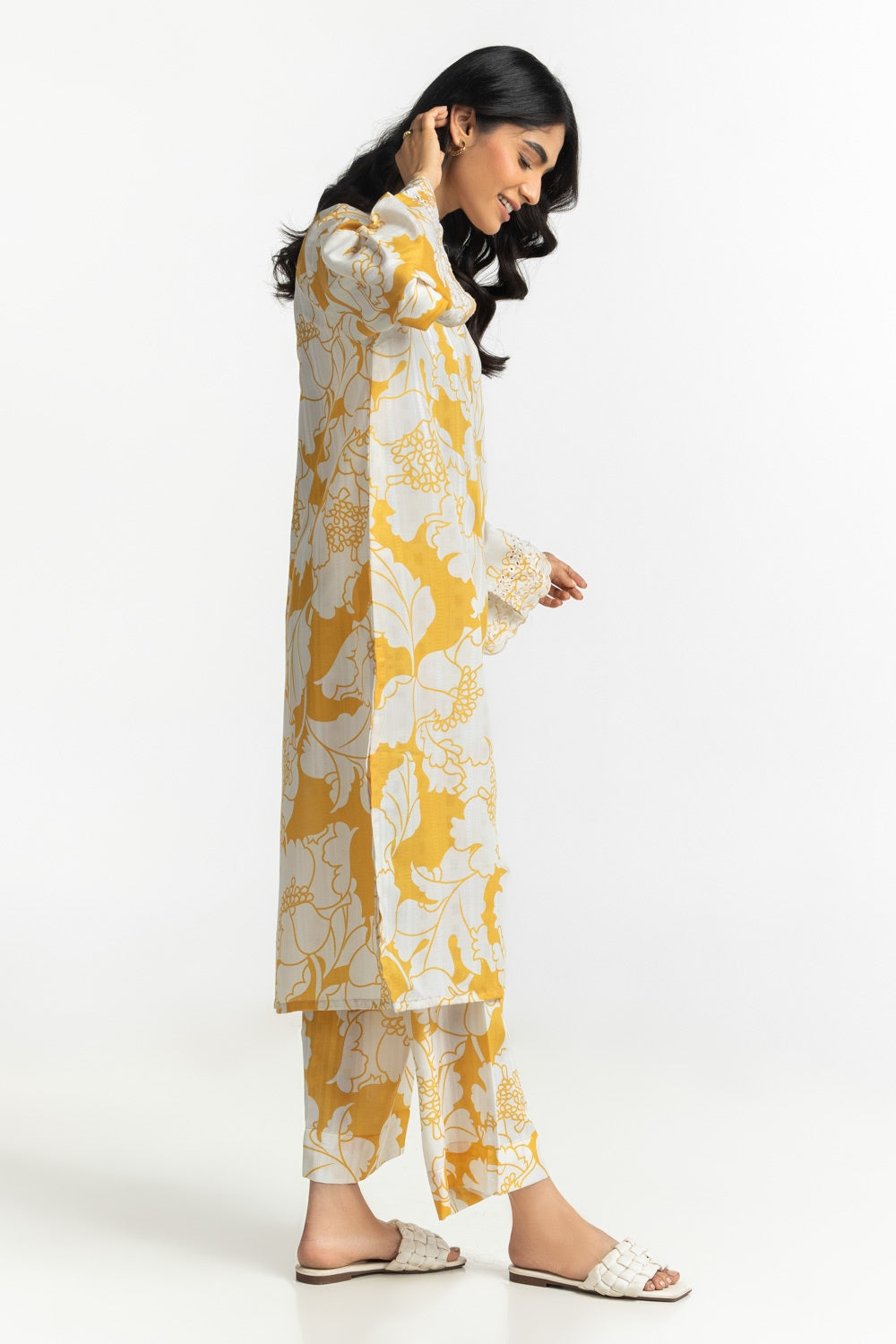 Textured Dobby Printed Co-Ord Set IPST-44551
