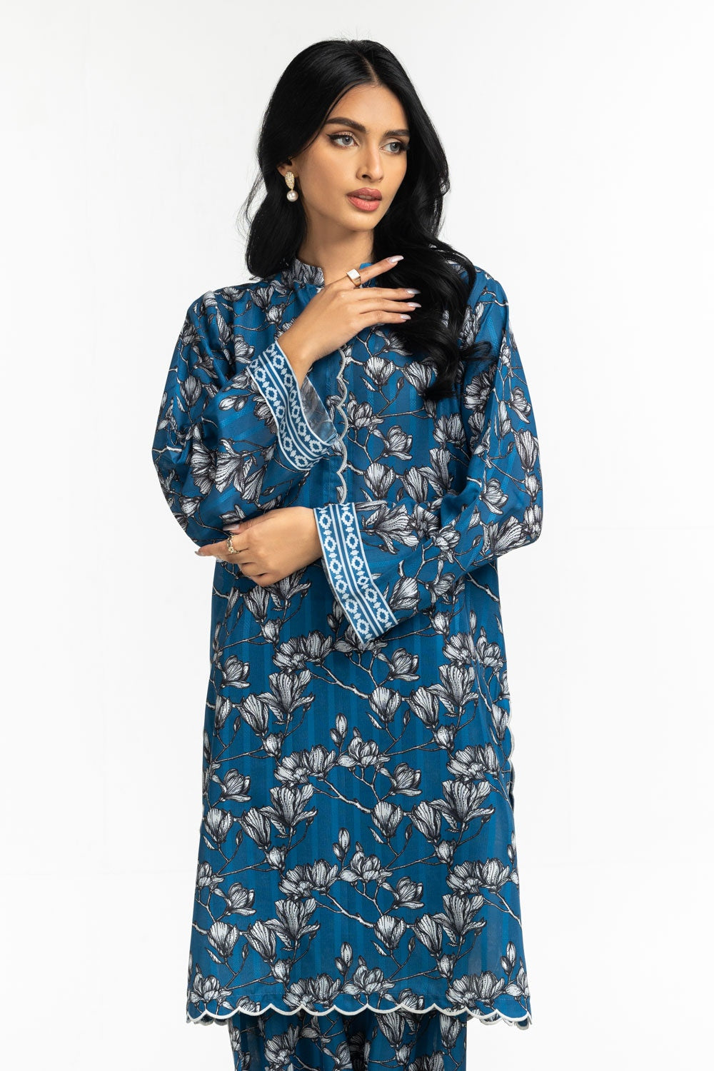 Textured Dobby Printed Co-Ord Set IPST-44552