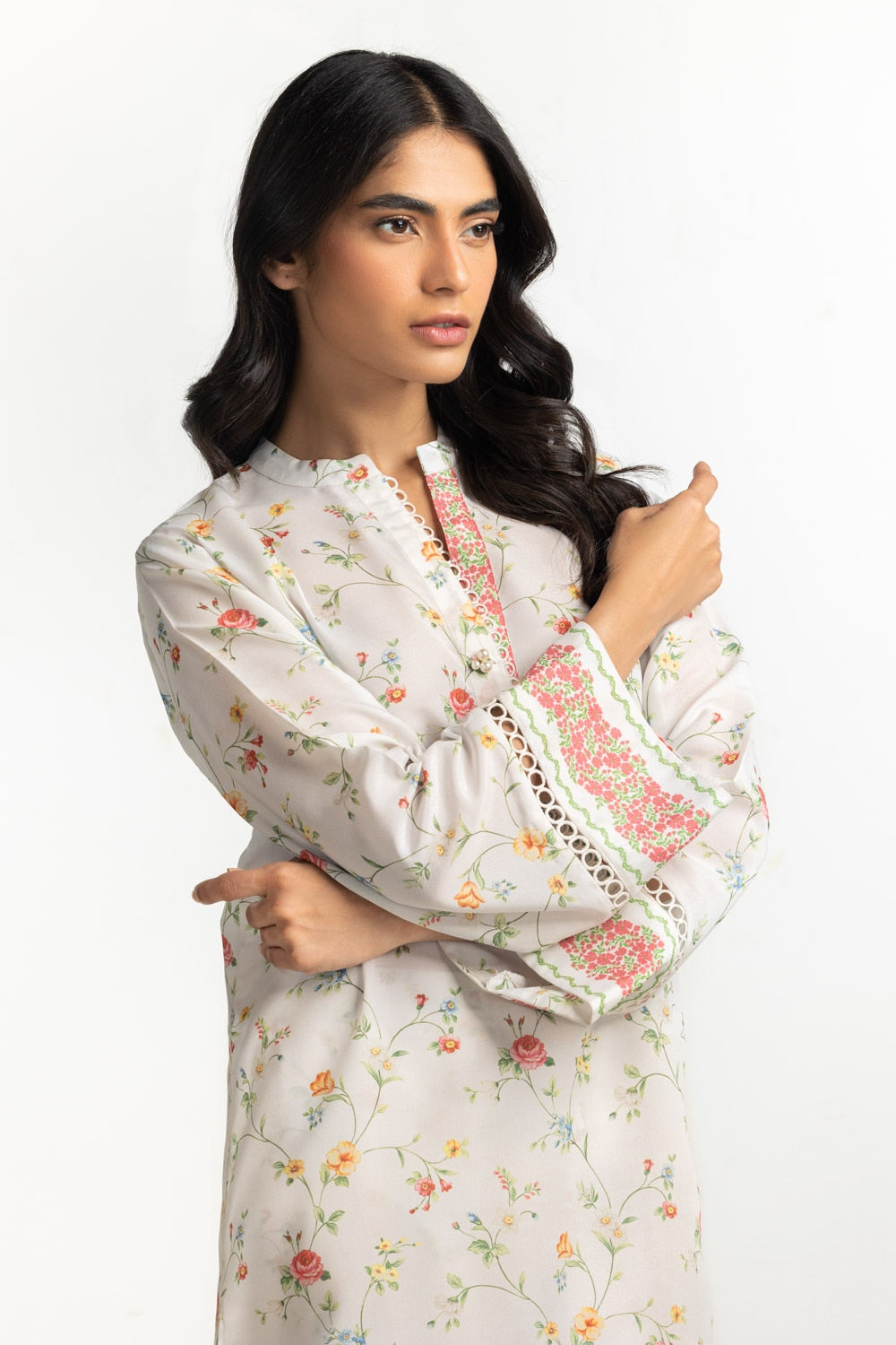 Textured Dobby Printed Co-Ord Set IPST-44595